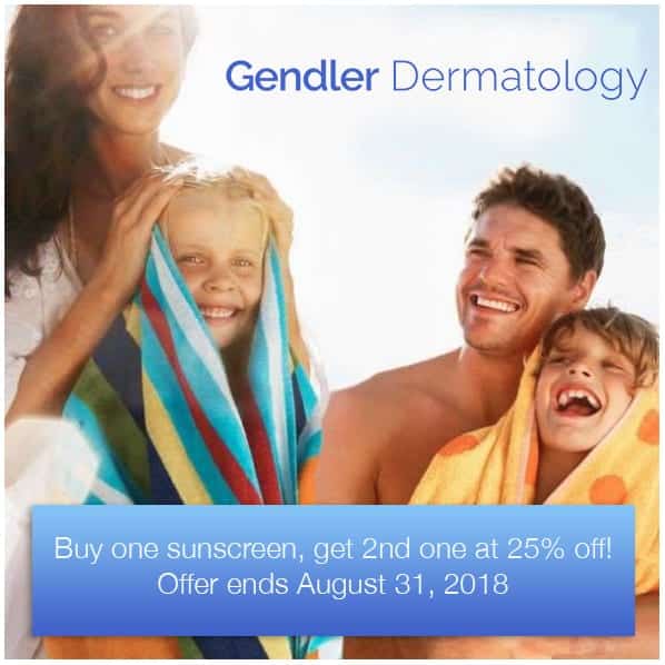 Sunscreen Promotion (Offer Ends August 31, 2018)