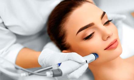 Woman dermatology procedure photo