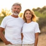 older couple with beautiful healthy skin | skincare products for aging gracefully